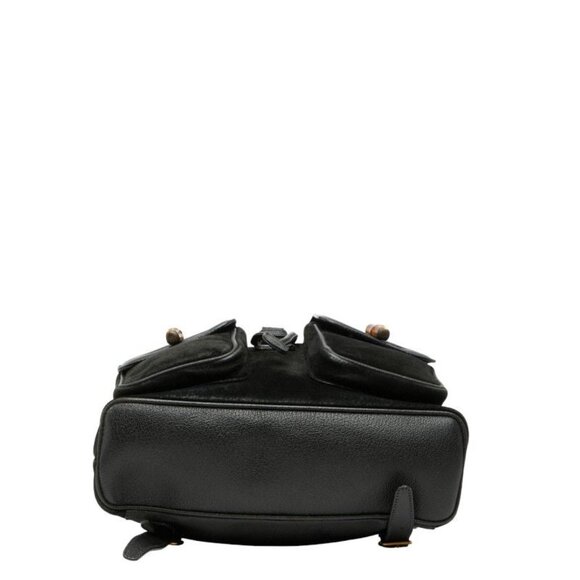 Gucci Bamboo Backpack 003 2058 0016 Black Leather - Picture 3 of 10